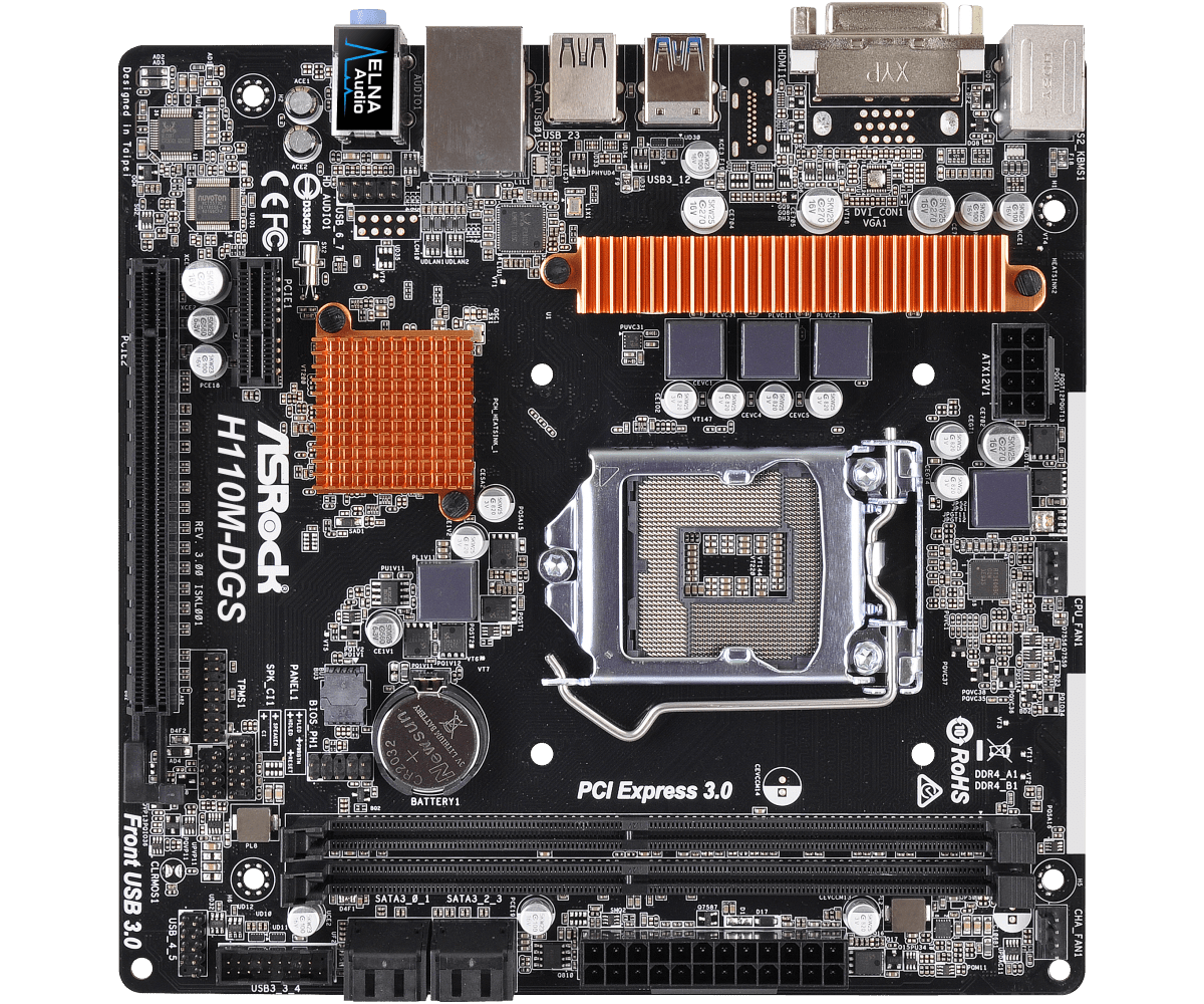 Совместимость asrock h110m dgs